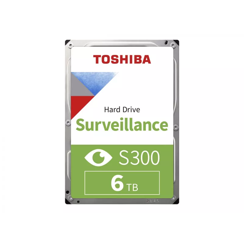 Disco rígido interno Toshiba S300 Surveillance 3,5 SATA 6GB/s – 6 TB, 5400 rpm