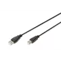 Cabo de ligação USB Assmann. Type-A - B M/M. 1,0m. Compatível com USB 2.0. UL. preto (AK-300102-010-S)