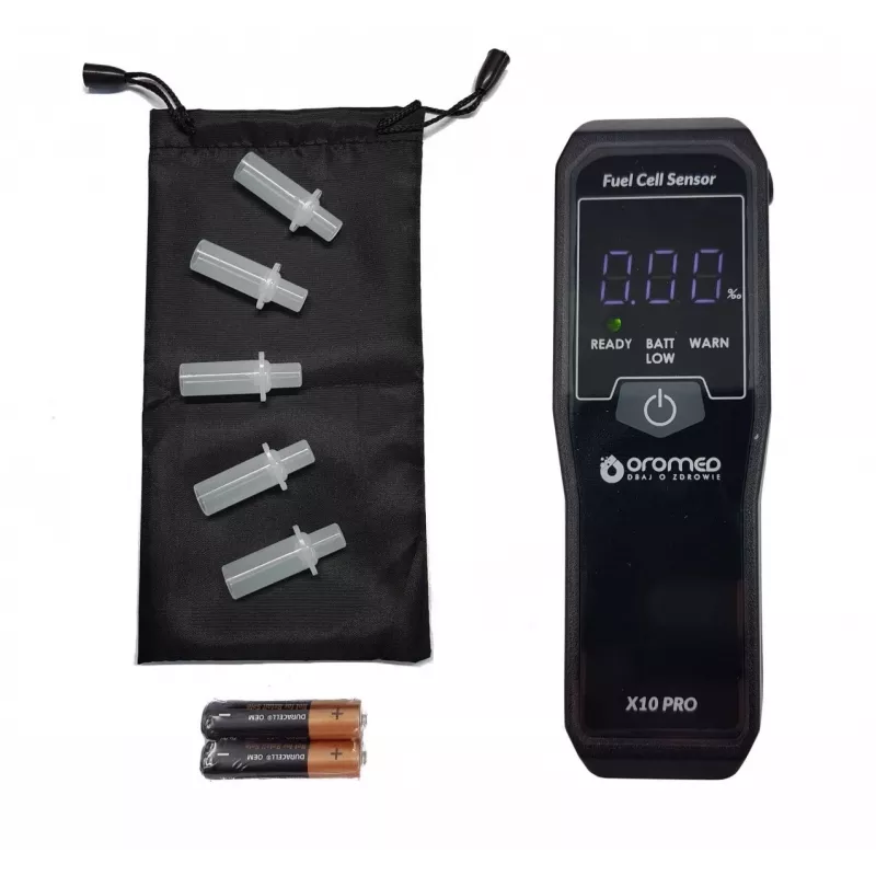Alcoolímetro Oromed ALK_ORO-X10 PRO 0 - 4% 0,05% preto