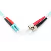 DIGITUS Professional - Cabo de rede - LC Multimodo (M) - ST Multimodo (M) - 1,0m - Fibra ótica - 50/125 micrómetros - OM3 - sem halogéneos, com proteção contra dobras