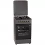 Fogão a gás/elétrico MPM MPM-56-KRM-13, 4 zonas de cozedura, forno elétrico 58 L, botões mecânicos, preto