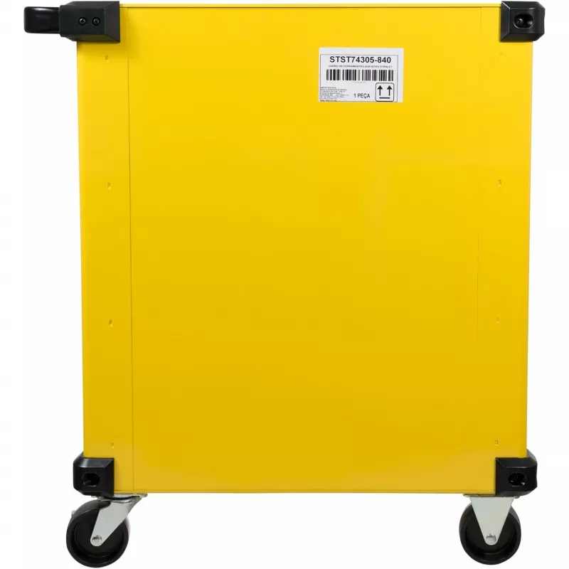 Carrinho de ferramentas Stanley STST74305-1 com 5 gavetas, amarelo/preto, 3 gavetas rasas + 2 gavetas fundas