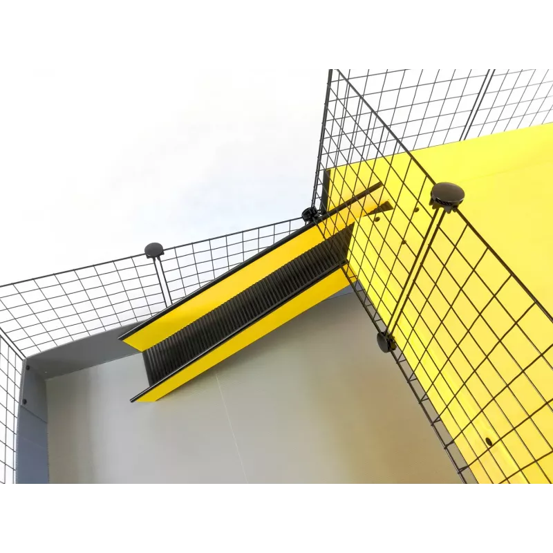 C&C gaiola modular 4x2 + Loft 2x1 com rampa cinzenta