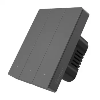 Interruptor de parede inteligente Wi-Fi Sonoff M5-3C-80 – 3 vias, interruptor inteligente de parede, modelo M5-3C-80