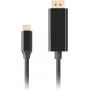 Cabo LANBERG USB-C macho -> DisplayPort macho 0,5m 4K 60Hz preto