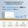 Sistema Mesh Wi-Fi TP-LINK Mercusys Halo H25BE (Wi-Fi 7, dual-band 2,4/5 GHz, 2880 Mbps) pack de 2, 3 antenas internas, branco