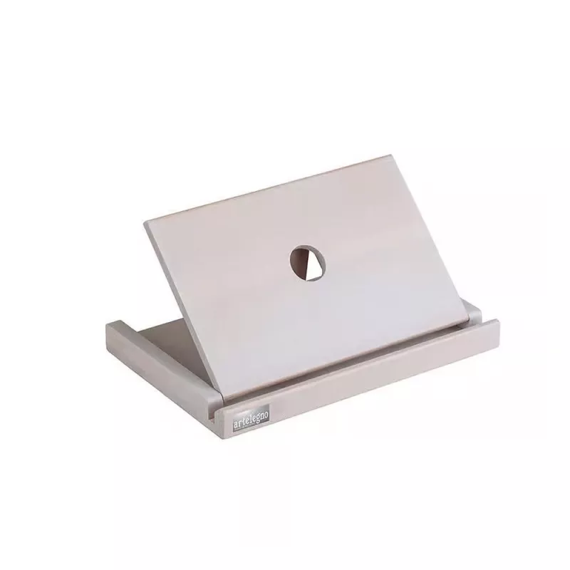 Suporte para tablet artelegno 46/W madeira de faia de altura ajustável para tablets e e-readers