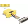 DeLOCK 67116 Kit de montagem D-Sub 25 pinos macho para RJ45 fêmea, amarelo