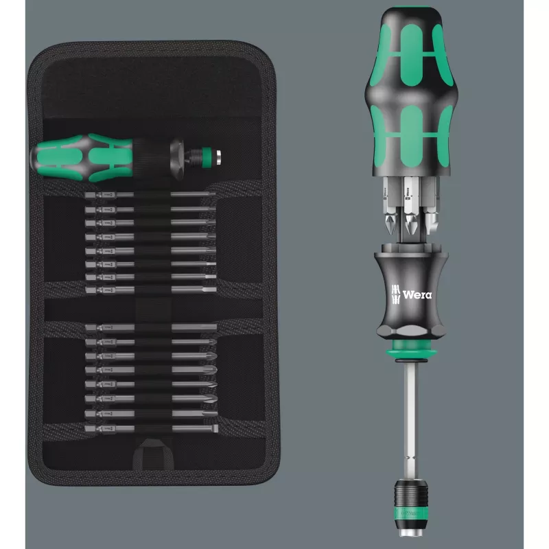 Conjunto de chaves de fendas combinadas Wera Kraftform compact 62
