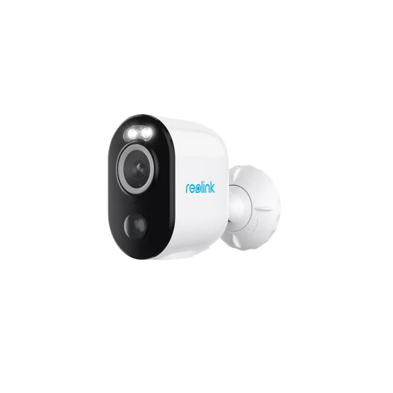 Reolink Argus B330 (BWC2K02SP) câmara de segurança IP Wi-Fi a bateria com painel solar, 5 MP 2880x1616, IP65, visão noturna a cores, para interior e exterior, branca