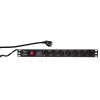 Proteção contra sobretensão LogiLink PDU7C01 preto 7 saídas AC 230 V 2 m
