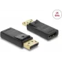 Adaptador ativo DELOCK DisplayPort 1.2 para HDMI 4K HDR, cabo de peça única alimentado por USB