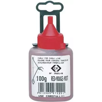 Pó de giz c.k tools T3521R 100 — giz de marcação vermelho, 100 g