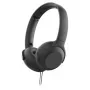 Headset Philips TPV UH 201 BK com fios de arco chamadas/música preto