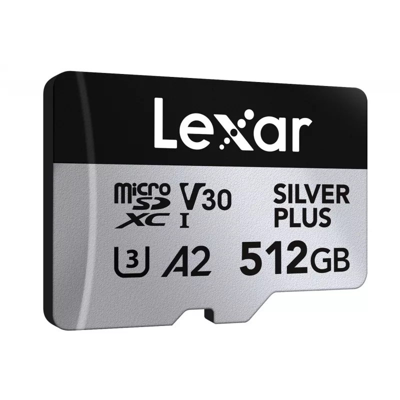 Memória flash Lexar 512 GB UHS-I microSDXC SILVER PLUS