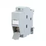 Metz Connect REGplus IP20 C6A Módulo 180°M - Tomada de ligação DIN para montagem em calha - RJ-45 - Cinzento claro (130B117003-E)