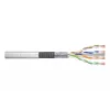 Cabo de rede Digitus CAT 6 SF/UTP Twisted Pair Patchkabel Rohware 305 m cinzento