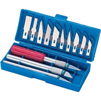 Conjunto de ferramentas de entalhar Basetech 482781 — 16 peças ferramentas de entalhar manuais