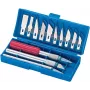 Conjunto de ferramentas de entalhar Basetech 482781 — 16 peças ferramentas de entalhar manuais