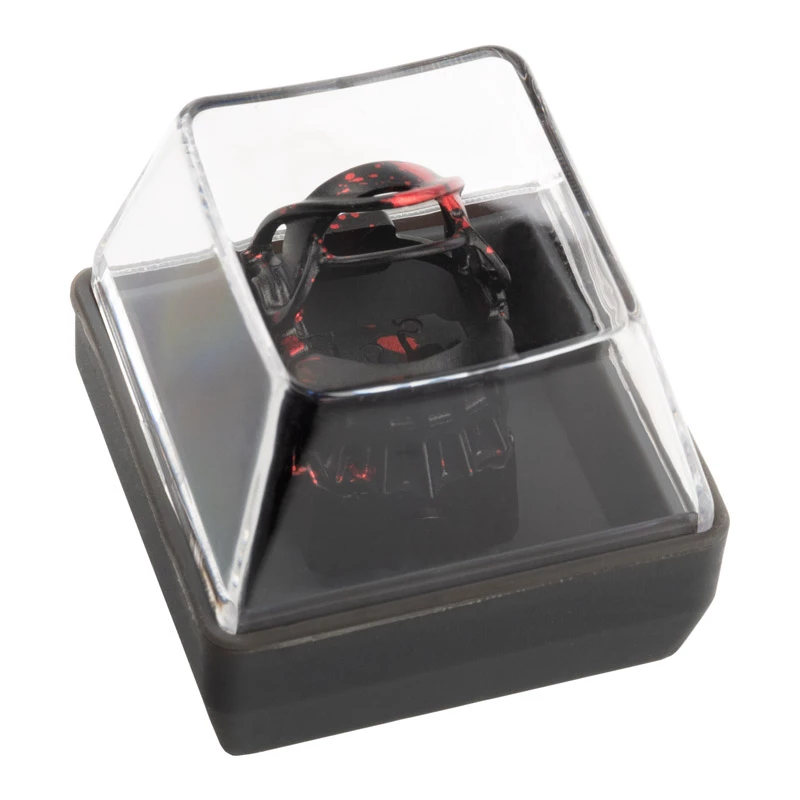 Keycap de alumínio ZOMOPLUS ferramenta de tortura manchada - preto/vermelho