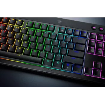 Teclado gaming mecânico RGB Razer BlackWidow V4 Low-Profile HyperSpeed sem fios