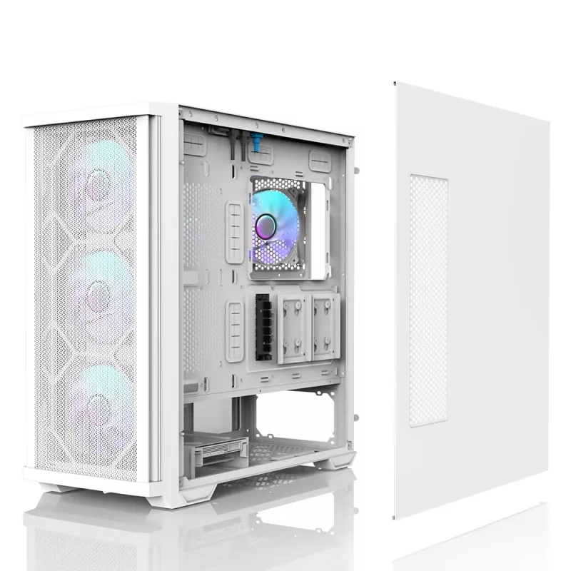 Zalman Z10 DUO ATX ZM-IF120 x4 branco