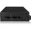 Caixa para disco icy dock MB902SPR-B R1 preto 2,5 polegadas SATA
