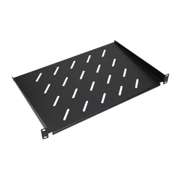 Prateleira para rack Extralink SHELF 1U para caixa de parede 19 polegadas, 1U, 300 mm, preto, metal