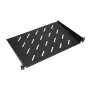 Prateleira Extralink SHELF 1U para armários de parede de 19 polegadas, 1U, 300 mm, preta, metal
