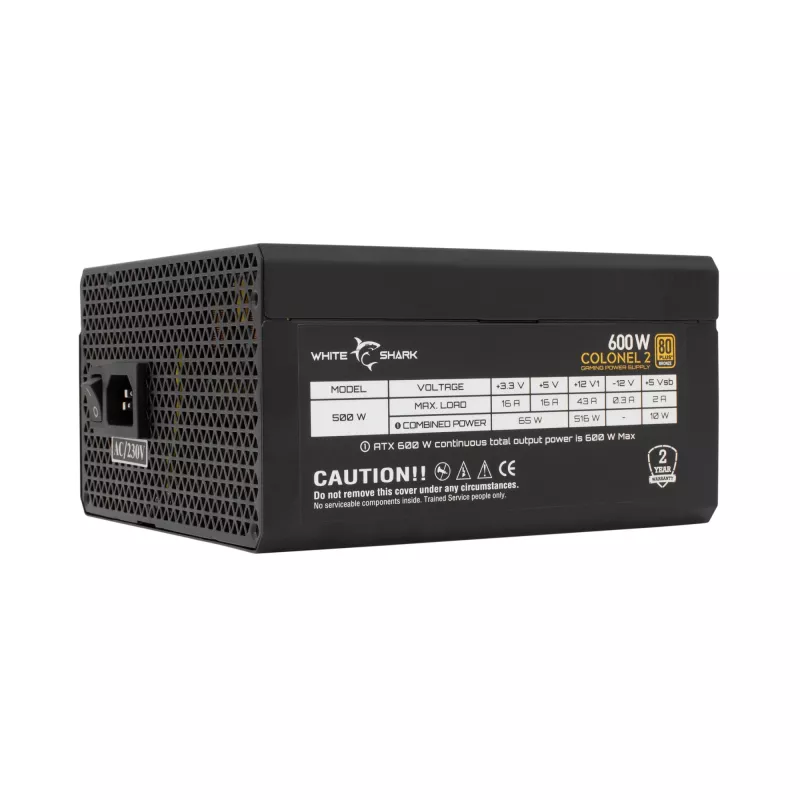Fonte de alimentação White Shark GPSU-B600S Colonel-2 600W