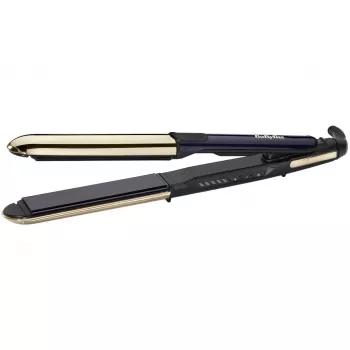Alisador de cabelo BABYLISS ST484E — placas de cerâmica, tecnologia Warm, 230 V, cabo de 3,3 m, preto/dourado