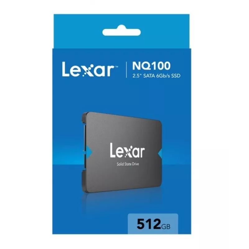 SSD 2,5 polegadas Lexar NQ100 512 GB SATA III, 550 MB/s leitura, 6 Gbit/s transferência