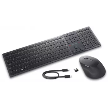 Teclado e rato Dell Premier Collaboration KM900 | conjunto de teclado e rato | sem fios | LT | grafite | USB-A | ligação sem fios