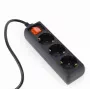 Extensão de alimentação Gembird EG-PSU3-01 0,6 m 3 saídas AC interior preto