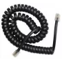 Cabo espiral RJ10/4P4C/2m/preto