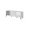 Móvel RTV ABETO 150x42x52 branco/branco brilhante