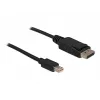 Cabo Mini DP/DP 1.2 DeLOCK 82438 2 m preto