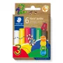 Staedtler Noris Jumbo 842 C6 plasticina, 6 barras de 16,6 g, cores sortidas