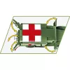 Brinquedo de construção Cobi Dodge WC-54 ambulância modelo 2257 escala 1:35 kit