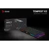 Teclado mecânico RGB Tempest X2 Outemu Blue Savio Savgk-tempest X2 Bl