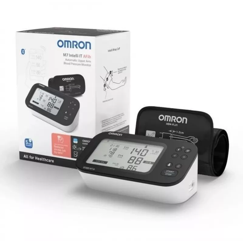 Omron M7 Intelli IT tensiómetro de braço, automático, 2 utilizadores