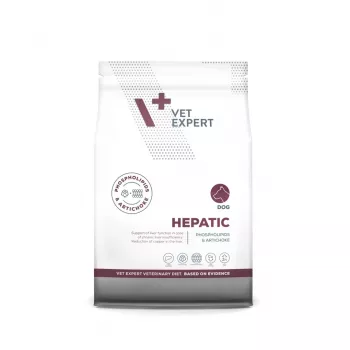 Alimento seco para cães VETEXPERT Veterinary Diet Hepatic 2 kg — apoio terapêutico ao fígado, 17,5 % proteína, 11,5 % gordura