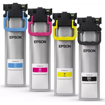 Epson Original WF-C53xx/WF-C58xx XL - Multipack de 4 (Ciano, Magenta, amarelo, preto) (OPWF-C53xx/WF-C58xxXLset)