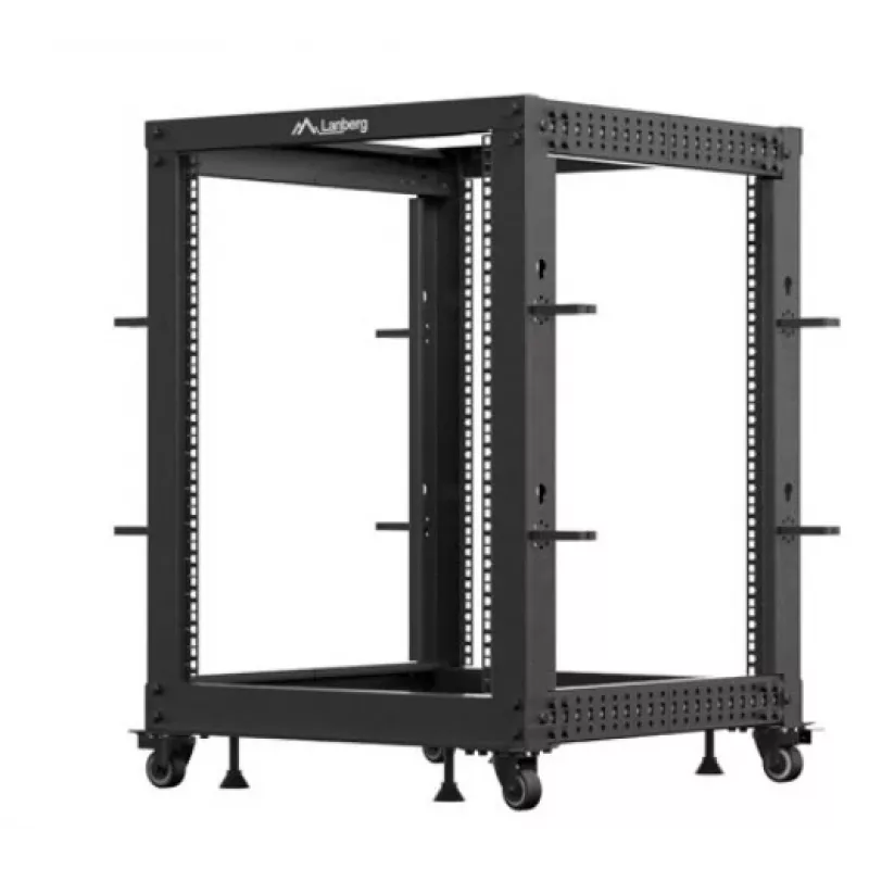 Rack autónomo Lanberg OR01-6115-B 15U preto capacidade 600 kg