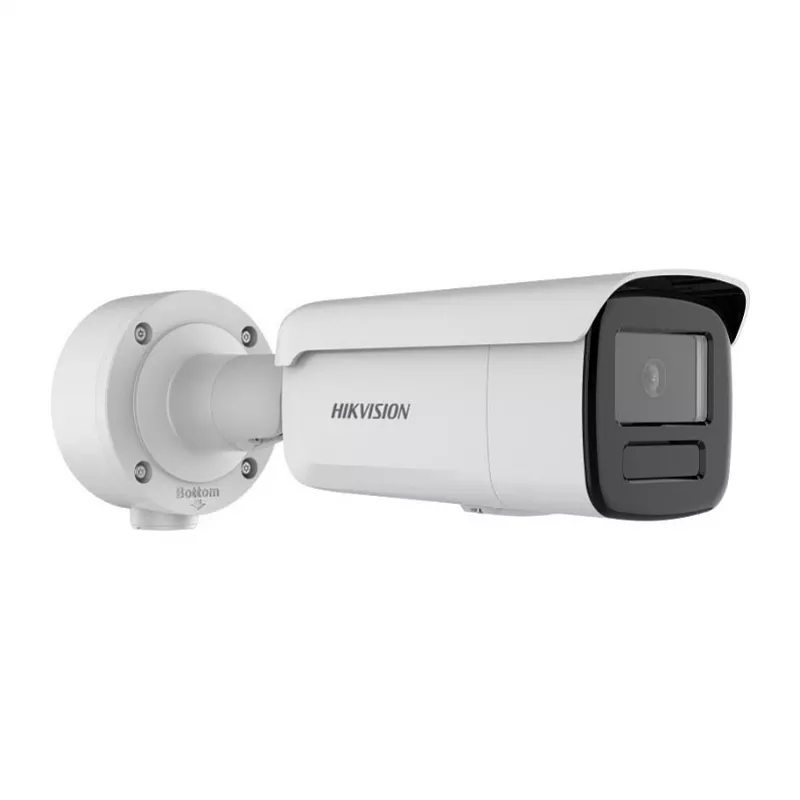 Câmara IP bullet Hikvision DS-2CD3T86G2-4ISY 2,8 mm — formato turret exterior 8MP SMART com IR e PoE