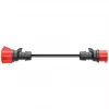 Adaptador para Gemini flex 22 kW CEE vermelho trifásico 32A > CEE vermelho 16A preto 30cm