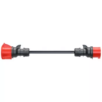 Adaptador para Gemini flex 22 kW CEE vermelho trifásico 32A > CEE vermelho 16A preto 30cm