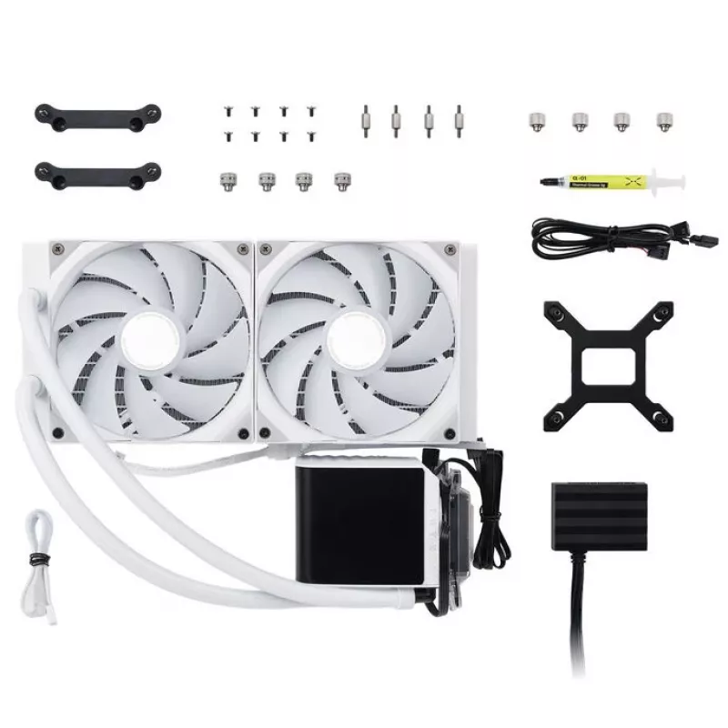 Dissipador líquido ARGB - 280 mm branco