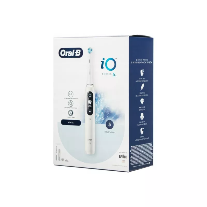 Escova de dentes elétrica Braun Oral-B iO6 Series branco