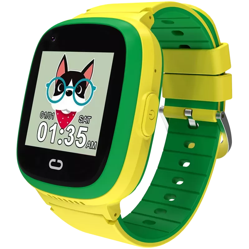 Relógio infantil CANYON Sunny KW-48 vídeo 4G GPS jogos e música Verde